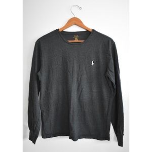 Ralph Lauren | Polo men’s long-sleeve grey crew-neck T-shirt, size M